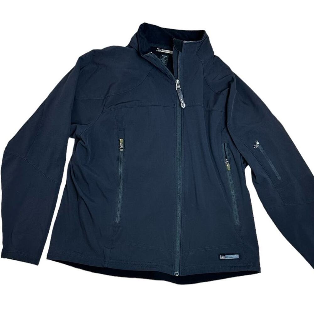 REI Women's Black Zip Up Windbreaker Jacket‎ Size XL